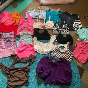 Crop Tops Lot of 22 Sizes M to L